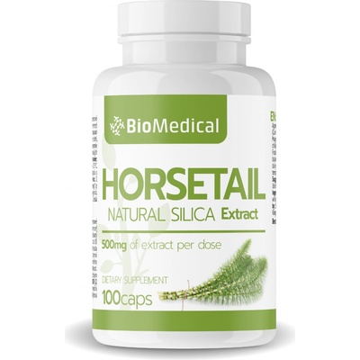BioMedical Horsetail extrakt z prasličky roľnej 100 kapsúl