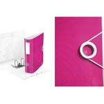  Класьор Leitz Wow Active A4, 8 cm Розов (A4)
