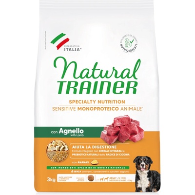 Trainer Natural Sensitive No Gluten Adult Medium / Maxi Lamb 12 kg