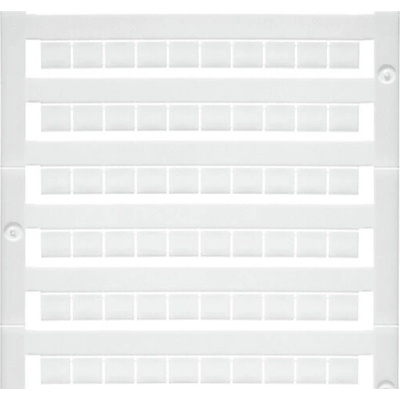 Terminal markers, MultiCard, 5 x 6 mm, Polyamide 66, Colour: White DEK 5/6 MC NEUTRAL 1609820000 bílá Weidmüller 1000 ks