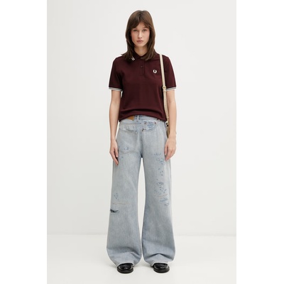 Fred Perry тениска с яка дамска от памук (G3600)