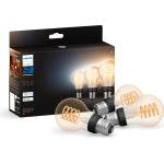 Philips White Ambience E27 Standard Filament, 7W, dimmable, warm to cool white light, compatible with Amazon Alexa (Echo, Echo Dot), pack of 3 - 929002477504 (25826600)