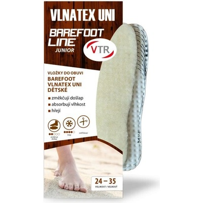 VTR Vložky do bot Barefoot Vlnatex dětské