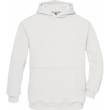 B&C Detská mikina s kapucňou Hooded/kids Biela