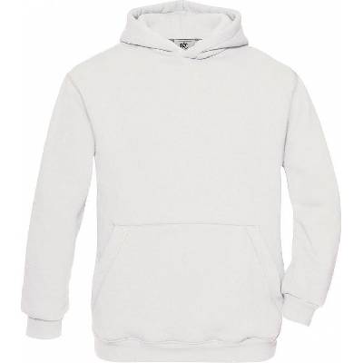B&C Detská mikina s kapucňou Hooded/kids Biela