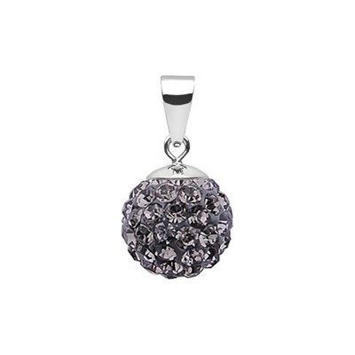 Nubis Stříbrný přívěšek s krystaly Crystals from Swarovski Black Diamond NBS002 BD