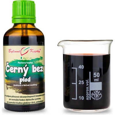 Baza čierna plod kvapky tinktúra 50 ml