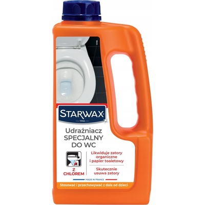 Starwax Silný čistič odpadov WC, špeciálny s chlórom 1 l