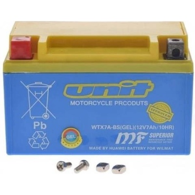 Baterie gelová 12V, YTX7A-BS, 7Ah, WM Moto 150x87x94