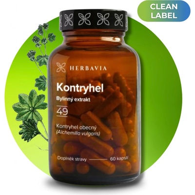 Herbavia Kontryhel obecný Alchemilka Alchemilla vulgaris 60 kapslí