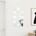 vidaXL Огледало с LED лампи, 70x40 см, стъкло, арка (3102977)