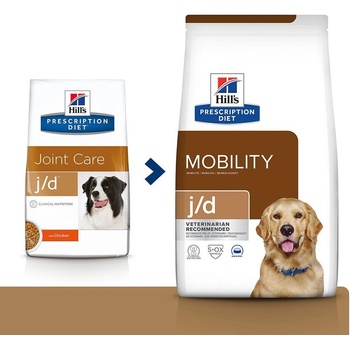 Hill's Prescription Diet J/D Starostlivosť o kĺby granule pre psov 2 x 12 kg
