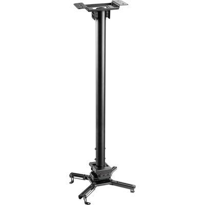 Stropný držiak na projektor Vivolink 35 kg max, 74.5 - 114.5cm, 360°, čierna farba