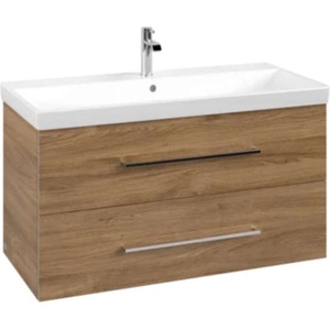 Villeroy & Boch Avento - Шкаф с умивалник, 98x51x45 cm, 2 чекмеджета, дъб Канзас A89200RH (A89200RH)