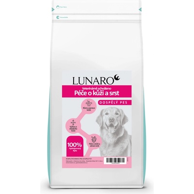Lunaro Veterinary Diets Skin & Coat Losos s batáty 10 kg