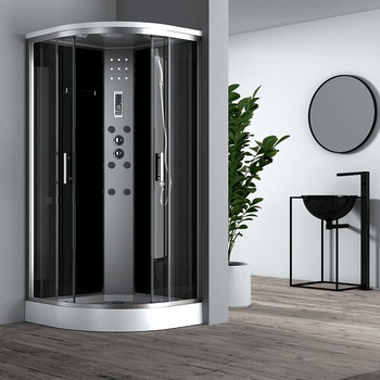 Inter Ceramic Хидромасажна душ кабина ЧАР ICSH 888LT NEW EASY ASSEMBLE, Inter Ceramic, 90x90x215см, 4мм (888LT NEW EASY ASSEMBLE)