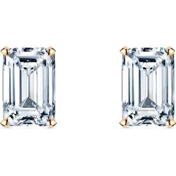 SAVICKI Обеци Share Your Love: злато, диаманти с шлифовка "смарагд