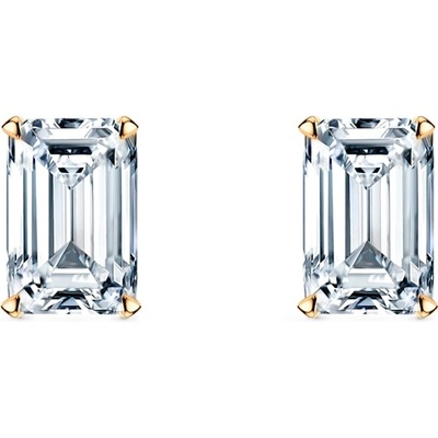 SAVICKI Обеци Share Your Love: злато, диаманти с шлифовка "смарагд