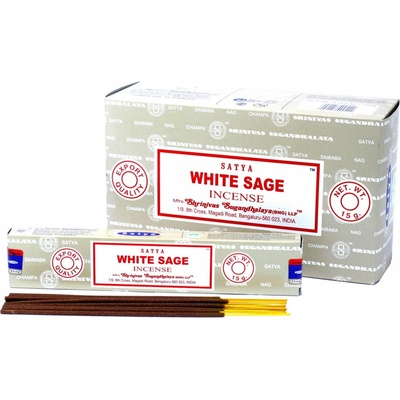 Satya White Sage Biela šalvia vonné tyčinky 15 g
