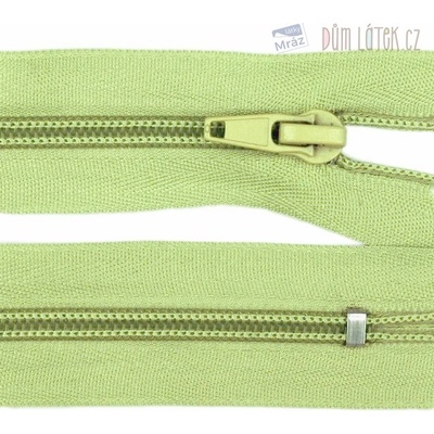 Zips špirálový 3mm nedeliteľný 20 cm zelený