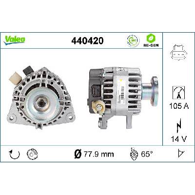 VALEO Alternátor 440420
