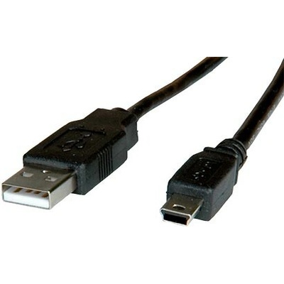 Roline 7611990182404 USB 2.0, USB A(M) - miniUSB 5pin B(M), 1,8m, černý