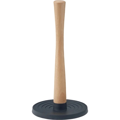 Držák na kuchyňské utěrky ROLL-IT 30 cm, černá, plast / dřevo, RIG-TIG