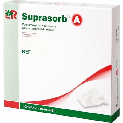 Suprasorb Krytí A 5 x 5 cm—Kalciumalginátové, s vlákny mořských řas, 10 ks