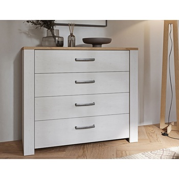 Forte Скрин four 100 см, дъб ривиера/светла иглослистна дървесина (bhlk212-m482)