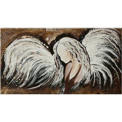 Maľovaný obraz na stenu ANJEL 120×60 cm - 120×60 cm / Premium 4 cm