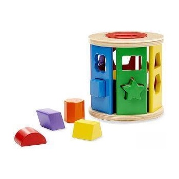 Melissa & Doug Дървен сортер ролка с форми 19041 Melissa and Doug, 000772190411