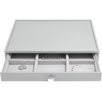 Stackers Ковчеже за бижута Stackers Pebble 9 камери с чекмедже supersize каменносиво (75907)