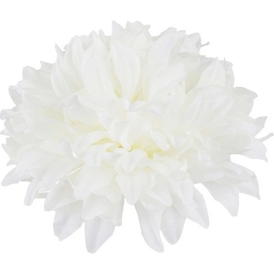 Umelá chryzantéma hlava priemer 13 cm biela