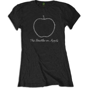 The Beatles On Apple Crystals (Embellished) Black S Дамски Риза (BEATTEE302LB01)