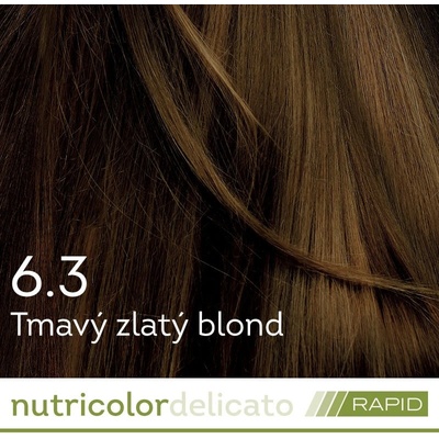 Biokap Nutricolor Delicato Rapid 6.30 tmavá blond zlatá 135 ml