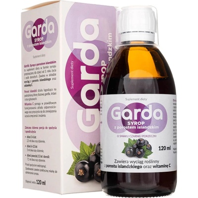 Sirup Garda s islandským lišajníkom Čierne ríbezle 120 ml