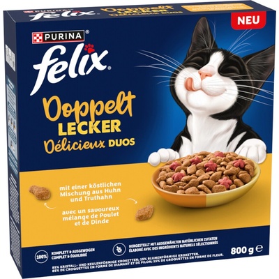 Felix Doppelt lecker kuracie a morčacie 2 x 800 g