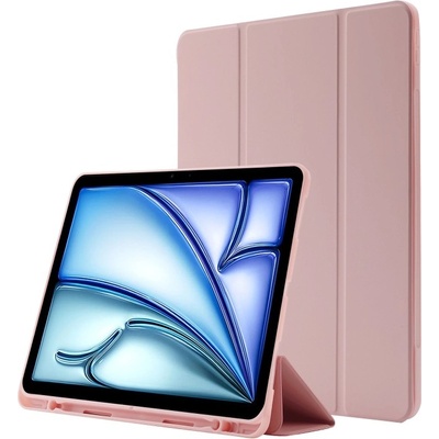 Protemio 76494 LEATHER Zaklápací kryt Apple iPad Air 11 2024 svetloružový