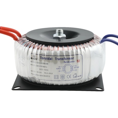 Toroidní transformátor, 12V AC, 5A, 60VA