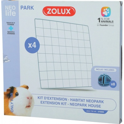 Zolux Neopark komponenty do klece morče 4 panely mřížka – Zboží Dáma