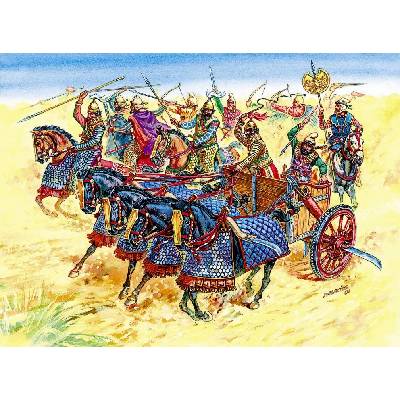 Zvezda figurky Persian Chariot and Cavalry 1:72