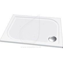 Lotosan DROP obdĺžniková sprch. vanička z liatého mramoru 100 x 80 cm biela LCA00118
