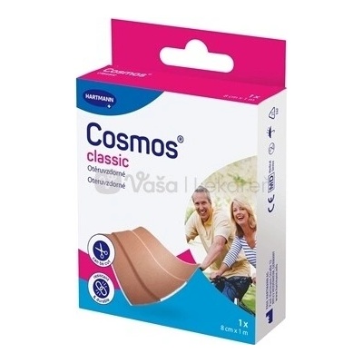 Cosmos Classic Oteruvzdorná náplasť na rany 8 cm x 1 m 1 nedelená náplasť na strihanie