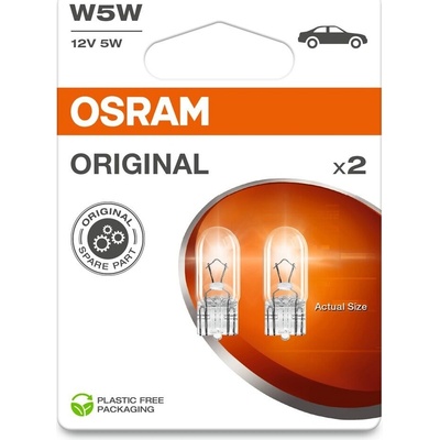 Osram 2825 W5W W2,1x9,5d 12V 5W 2 ks