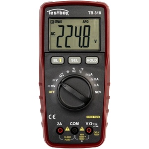 Testboy Дигитален мултицет за фотоволтаици T-RMS CAT IV 0. . . 1500Vac/dc, 0. . . 2A, LCD и звук, Testboy 318 - 4028532203184 (4028532203184)