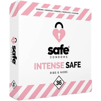 Safe - condoms Ribs & Nobs 36 pcs