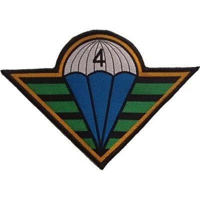 Nášivka 4.výsadková BRIGÁDA - FAREBNÁ tkaná