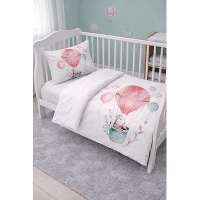Babyhome Бебешки спален комплект от 4 части принт (82663)