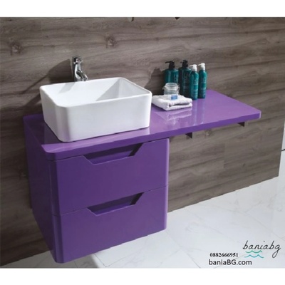 Inter Ceramic Долен конзолен pvc шкаф за баня icp 12050p