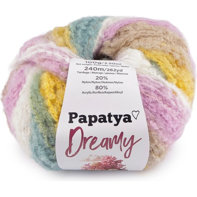 Stoklasa Pletací příze Papatya Dreamy 100 g Balení: 1 ks, Varianta: 3 (04) multikolor 3 (04) multikolor
